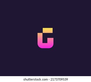 Latter G Logo Template vector Abstract Monogram Symbol	