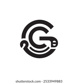 Logotipo GJ ou design de ícone mais recente em fundo branco. GJ Latter Logo Design - Design de logotipo mais recente