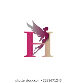 latter H logo design,company profile,identity,initial.vector