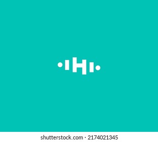 Latter H Logo Template vector Abstract Monogram Symbol	