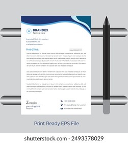 latter head design template layout vector,Letter Head Design For corporate Business. 