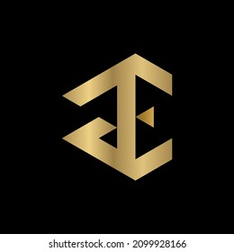 Latter Icon JE Vector Logo Design