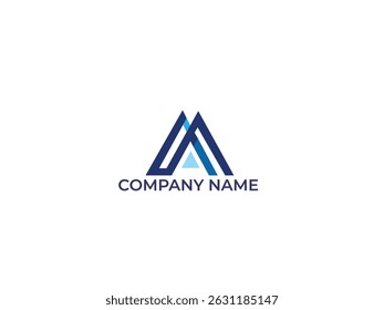 latter a icon logo design template 