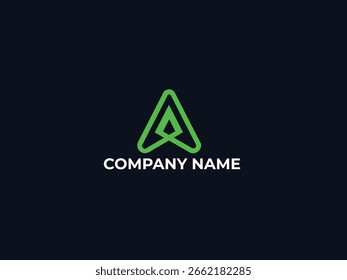 latter Ein Symbol Logo Design-Vorlage