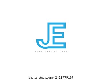 Latter JE Logo Template vector Abstract Monogram Symbol