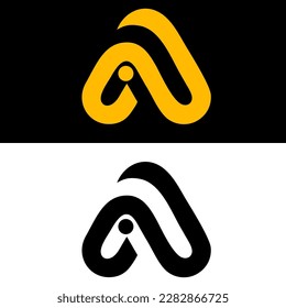 Último logotipo A con fondo negro y blanco, vista superior
Adecuado para logotipos de empresas o empresas 