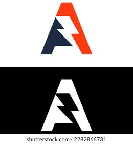 Último logotipo A con fondo negro y blanco, vista superior
Adecuado para logotipos de empresas o empresas 
