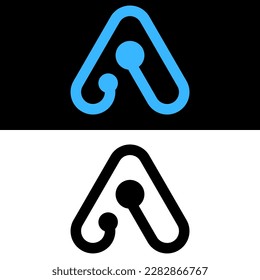Último logotipo A con fondo negro y blanco, vista superior
Adecuado para logotipos de empresas o empresas 