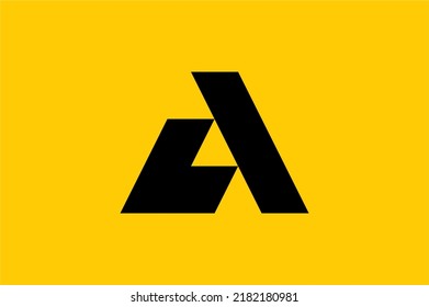 A latter logo icon design concept simple