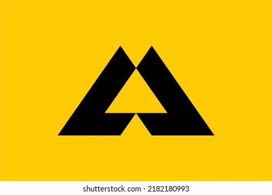 A latter logo icon design concept simple