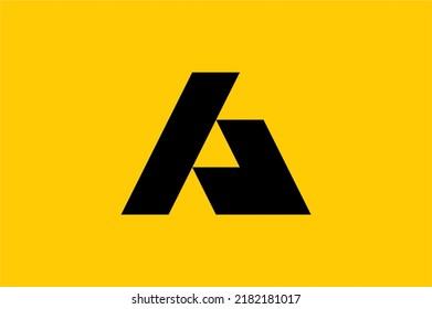 A latter logo icon design concept simple