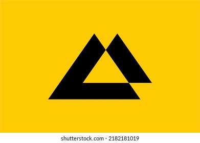 A latter logo icon design concept simple
