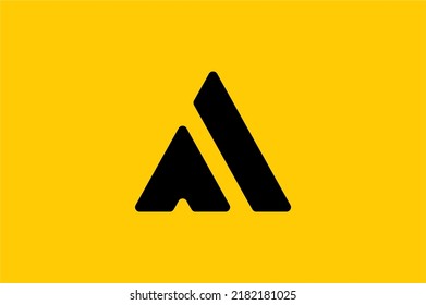 A latter logo icon design concept simple