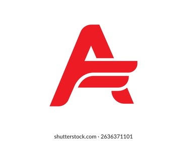latter A logo modern design 