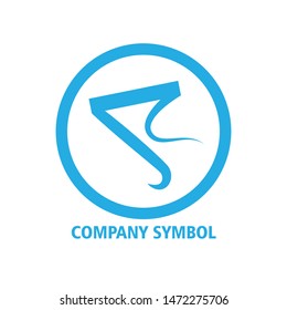 latter logo R design template vector