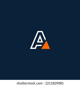 A Latter Logo Template vector Abstract Monogram Symbol