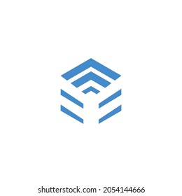 latter M Business Finance logo template vector