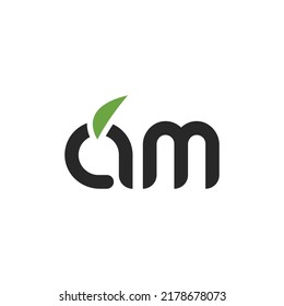 Latter A M Logo Design, minimalist and modern