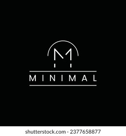 Latches m minimales Logo | m kreatives und einzigartiges Logo-Design | letzteres m Monogramm - Logo