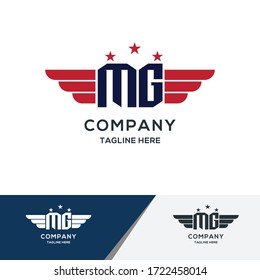 Letzteres MG-Logo. für Ihr Unternehmen geeignet
