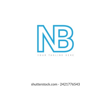 Latter NB Logo Template vector Abstract Monogram Symbol