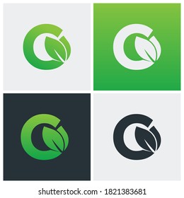 latter o logo. nature logo. suitable for your company
