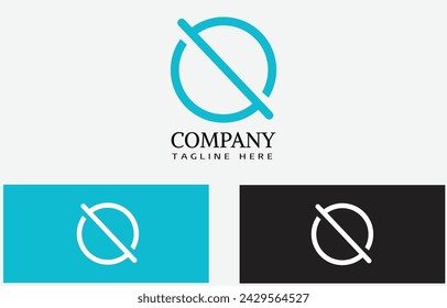 latter o logo, stop logo. vector