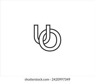 LATTER OU creative initial latter logo . company logo.