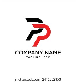 Latter PP logo, Inspiration design, vector 