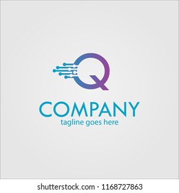 Latter Q Logo Template Design