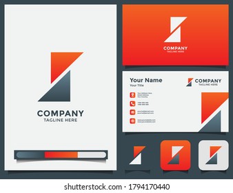 latter S geometric logo, icon app, business card design