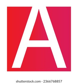 A latter with Shape logo , colorful , for use template for your company name,  post and poster design, easy to use for all material   