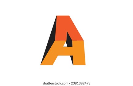 A Latter simple vector symbols logo fond design