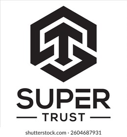 Latter ST Logo is a sleek, modern emblem perfect for brands seeking a bold, professional identity. Ideal for startups, tech firms, and creative businesses, it enhances brand recognition instantly