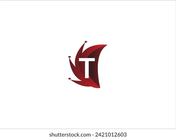 LATTER T creative initial latter logo . company logo.