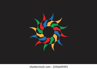 Latter technology O and setting Logo