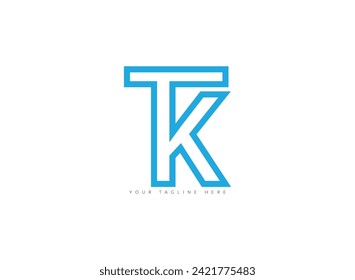 Latter TK Logo Template vector Abstract Monogram Symbol