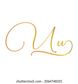 Latter U vector symbol design