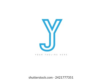 Latter YJ Logo Template vector Abstract Monogram Symbol
