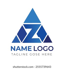 latter Z logo monogram icon vector design template
