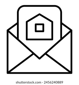 Latterbox Vector Line Icon Design