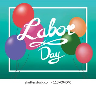 Lattering and balloons by the day of labor