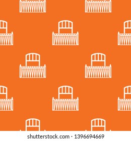 Lattice balcony pattern vector orange for any web design best