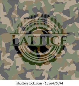 Lattice camo emblem