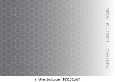 
Lattice curves vector template, geometric graphic design. Abstract background with gray hexagons, honeycomb. Curves grid texture for cover layout, banner.