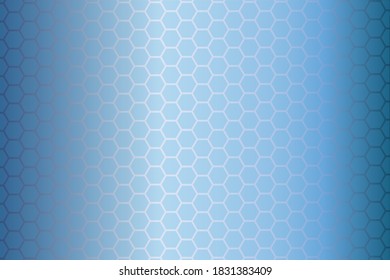 
Lattice curves vector template, geometric graphic design. Abstract background with blue hexagons, honeycomb. Curves grid texture for cover, banner layout.