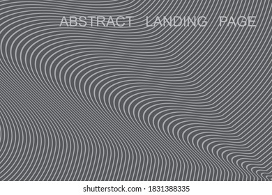 
Plantilla vectorial de curvas de entramado, diseño gráfico geométrico. Fondo abstracto con líneas onduladas delgadas. Curva la textura de la cuadrícula para la cubierta, el diseño de la pancarta.