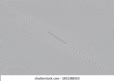 
Lattice curves vector template, geometric graphic design. Abstract background with thin wavy lines. Curves grid texture for cover, banner layout.