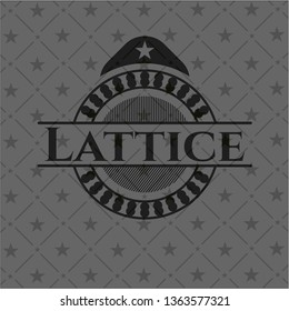 Lattice dark icon or emblem