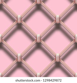 Lattice. Forged diagonal grille. Seamless vector background for your website